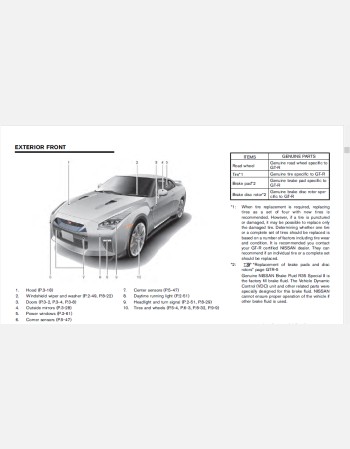 nissan gt-r 2017 owners manual